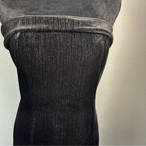 Urban Social Black‎ Metallic Off-Shoulder Bodycon Dress Small